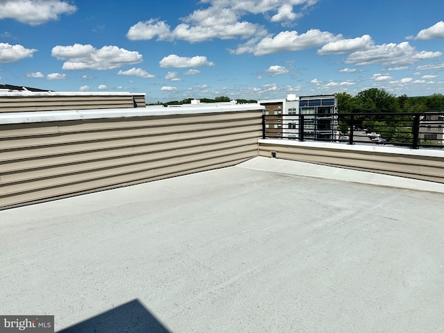 view of patio with a balcony