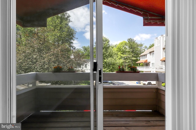 view of balcony