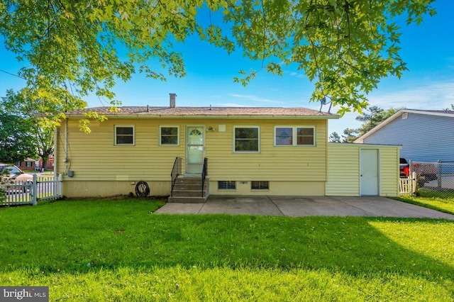 1426 W 11th St, Frederick, MD 21702 - rear view of house with entry steps and a patio