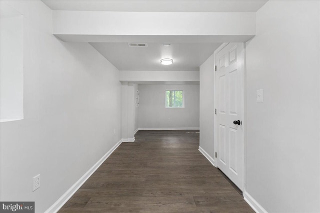 228 Doe Trl, Winchester, VA 22602 - hall featuring dark wood finished floors and baseboards