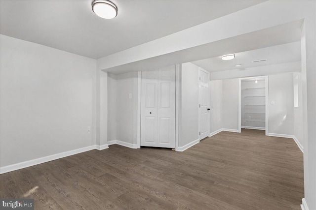 228 Doe Trl, Winchester, VA 22602 - below grade area with dark wood-type flooring and baseboards