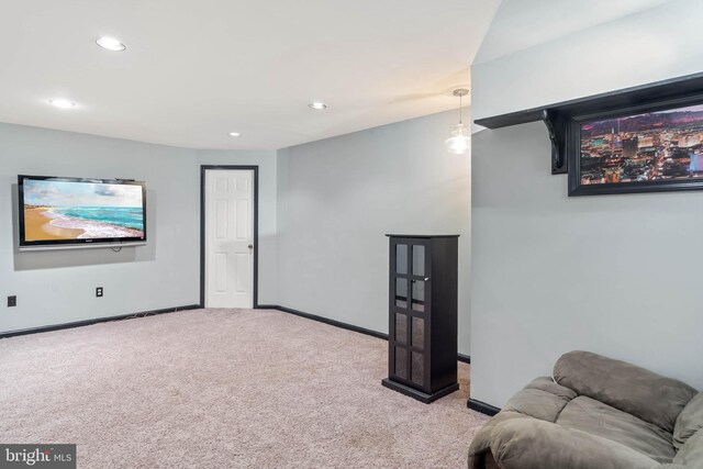123 Nantucket Dr, Middletown, DE 19709 - living area featuring carpet floors, recessed lighting, and baseboards