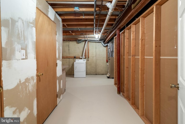 123 Nantucket Dr, Middletown, DE 19709 - unfinished basement with washer / dryer