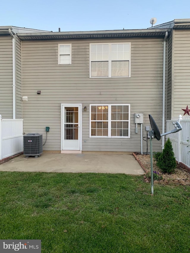 1170 Hisey Ave, Woodstock, VA 22664 - back of house with central AC unit and a patio area