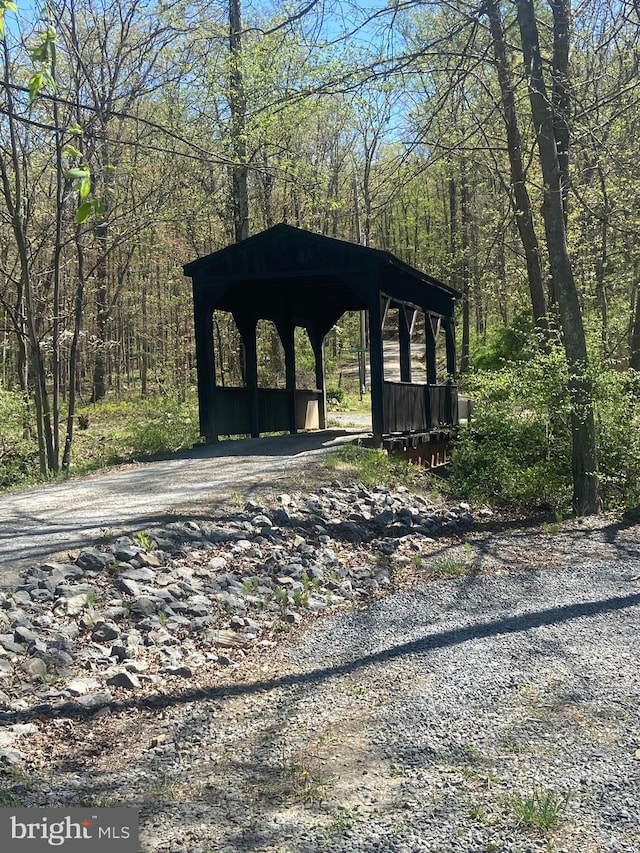 227 Haines Dr, Capon Bridge, WV 26711 - view of property's community with a detached carport, a gazebo, and driveway