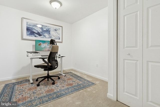 6311 Gentele Ct, Alexandria, VA 22310 - carpeted home office with baseboards