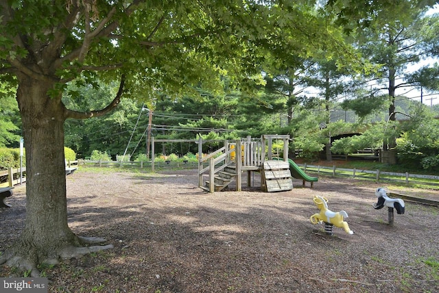 community playground featuring fence