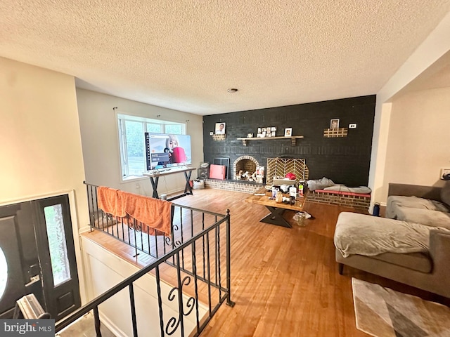 2315 Ilene Ln, Atco, NJ 08004 - living area featuring wood finished floors and a textured ceiling
