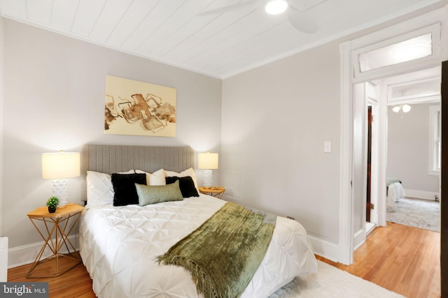 2420 2nd St NE, Washington, DC 20002 - bedroom featuring wood finished floors and baseboards