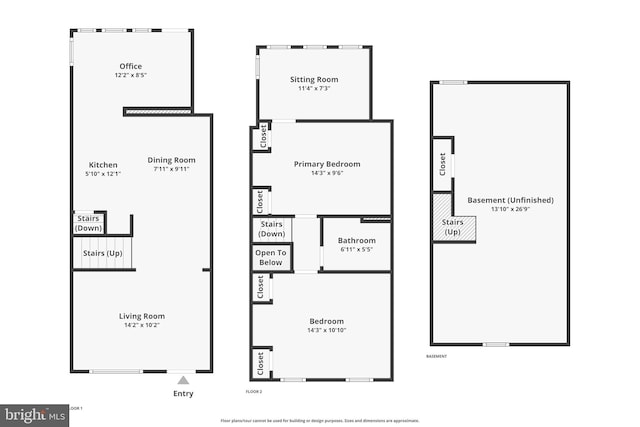 2420 2nd St NE, Washington, DC 20002 - floor plan / room layout