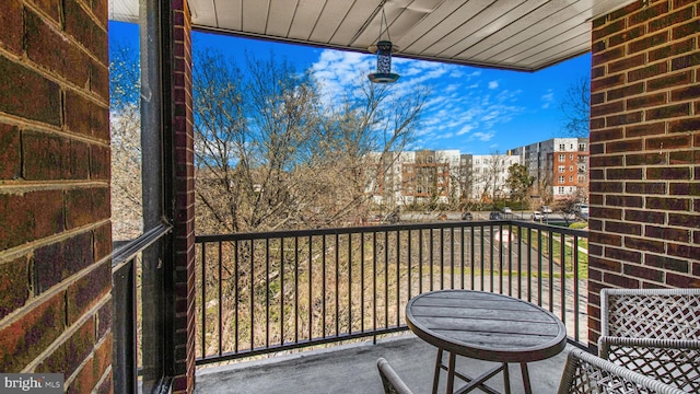 view of balcony