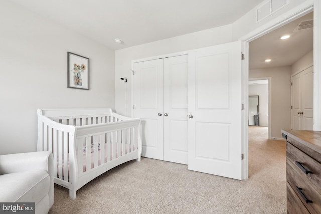 16 Foundry Blvd, Mount Holly, NJ 08060 - carpeted bedroom with a closet and recessed lighting