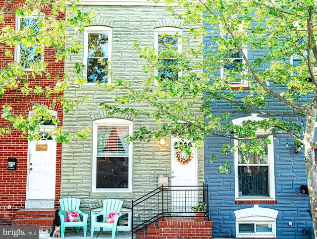 3211 Leverton Ave, Baltimore, MD 21224 - rear view of house with stone siding
