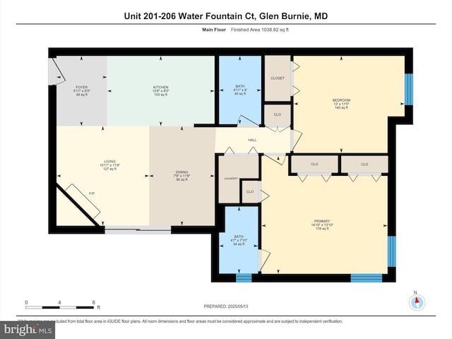 206 Water Fountain Ct Unit 201, Glen Burnie, MD 21060 - room layout