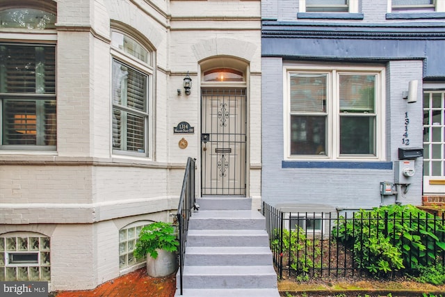 1314 Wallach Pl NW, Washington, DC 20009 - property entrance with brick siding