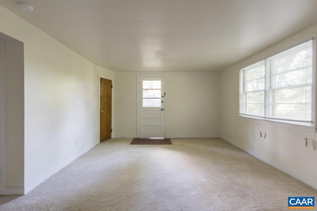 821 Cabell Ave Unit A & B, Charlottesville, VA 22903 - unfurnished room featuring light carpet, baseboards, and a smoke detector