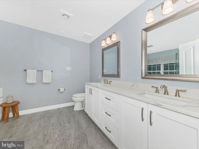 9034 Allington Manor Cir W, Frederick, MD 21703 - full bath featuring baseboards, toilet, and double vanity