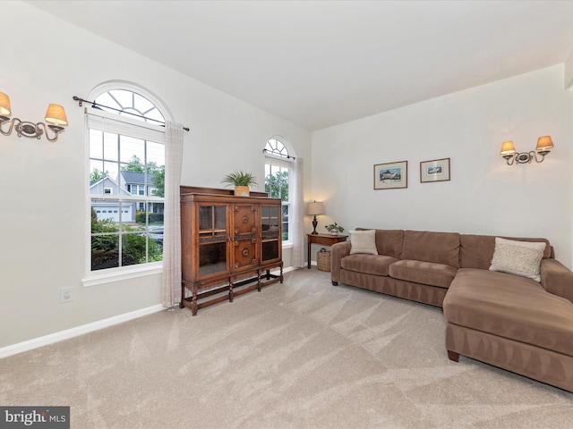 9034 Allington Manor Cir W, Frederick, MD 21703 - living area with light carpet and baseboards