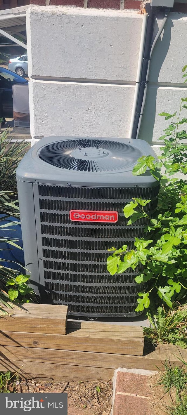 exterior view of central AC unit