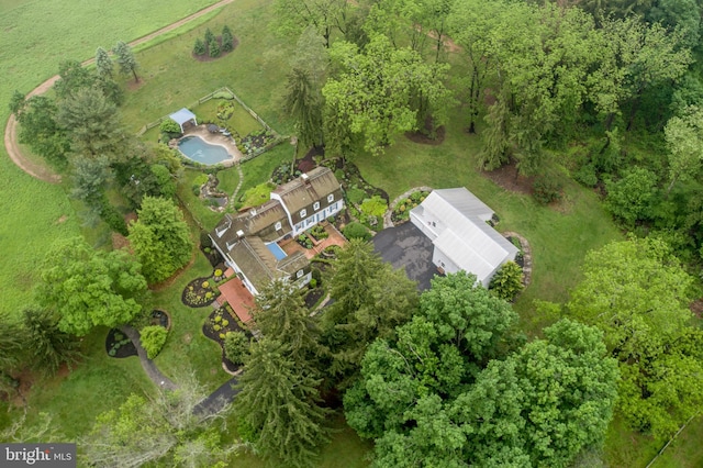 3864 Spring Valley Rd, Doylestown, PA 18902 - aerial view of property and surrounding area featuring a pool