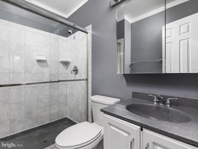 6521 Kemper Lakes Ct, Alexandria, VA 22312 - full bath featuring toilet, a stall shower, and vanity