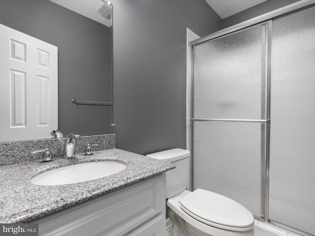 6521 Kemper Lakes Ct, Alexandria, VA 22312 - bathroom with a shower stall, toilet, and vanity