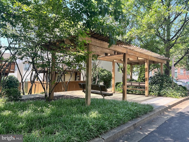13304 Tivoli Fountain Ct, Germantown, MD 20874 - view of yard featuring a pergola