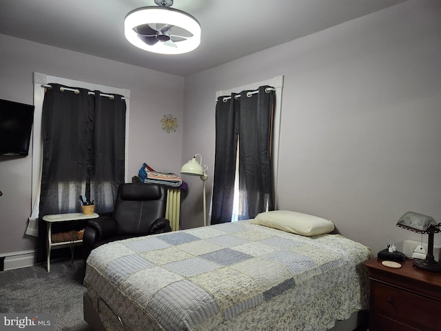 bedroom featuring carpet flooring