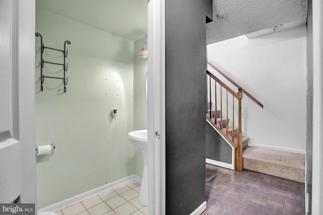 131 Remington Cir, Havre De Grace, MD 21078 - bathroom featuring baseboards and a textured ceiling