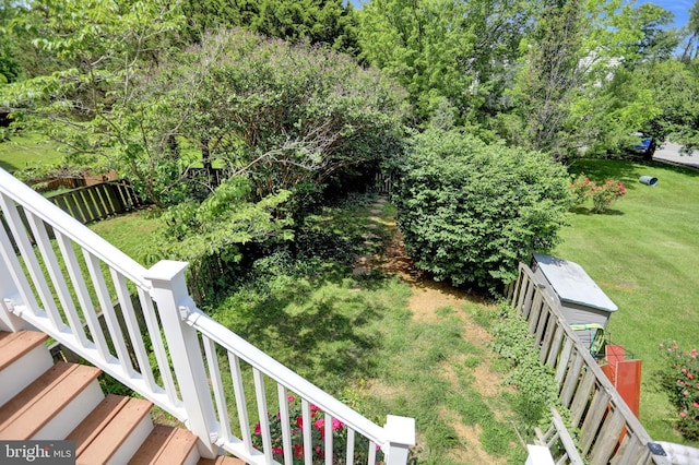 131 Remington Cir, Havre De Grace, MD 21078 - view of grassy yard with stairs