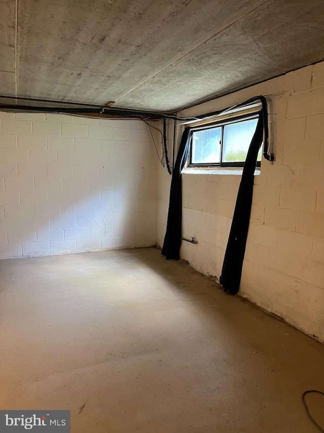 842 Putnam Blvd Unit 60A, Wallingford, PA 19086 - basement with concrete block wall