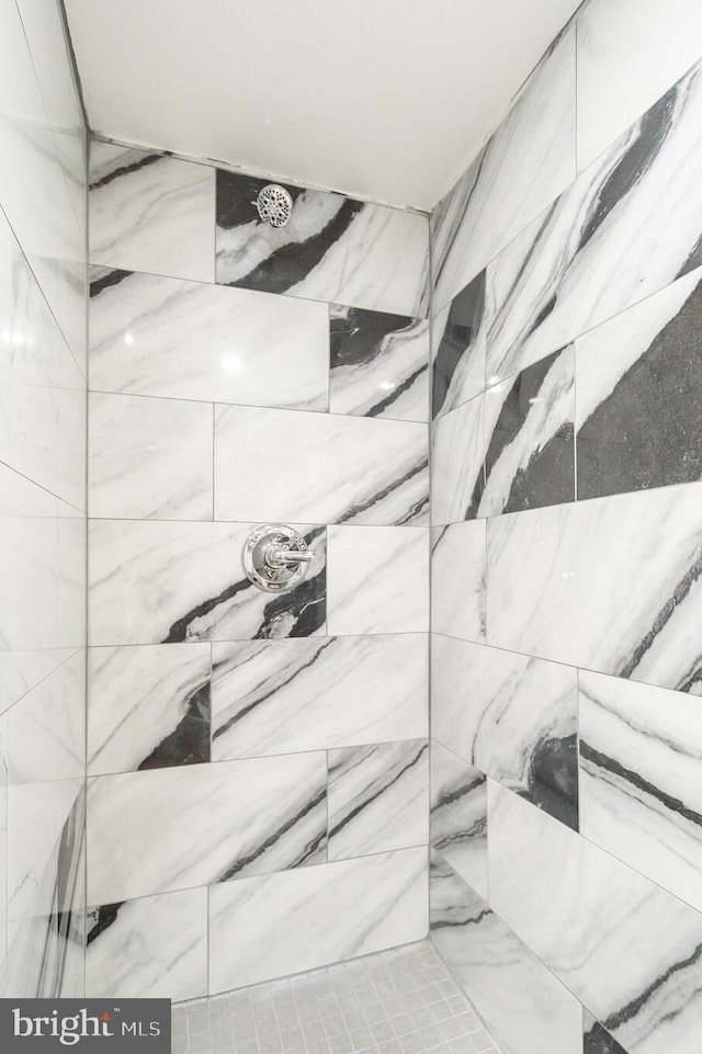 bathroom view of a tile shower