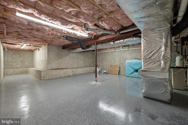 5570 Warren Dr, Huntingtown, MD 20639 - view of unfinished basement