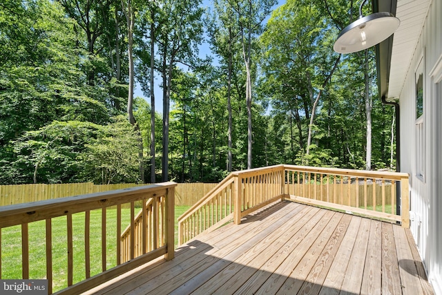 5570 Warren Dr, Huntingtown, MD 20639 - view of wooden deck