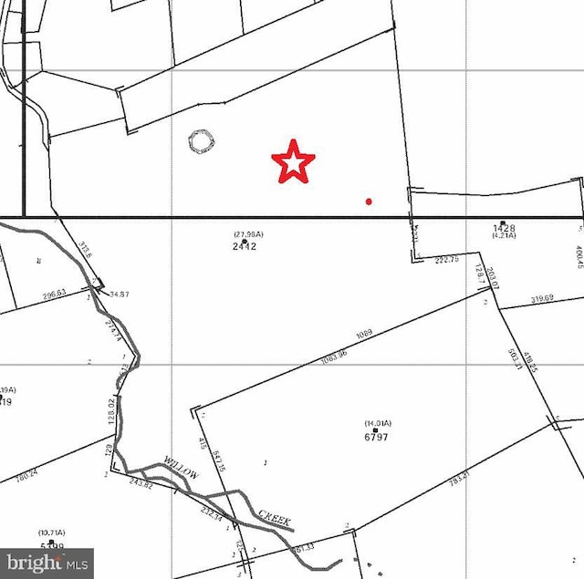 map showing property parcels