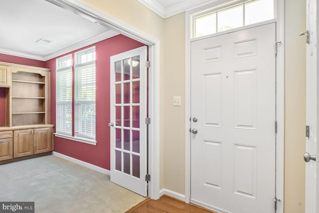 42952 Miltec Ter, Chantilly, VA 20152 - entryway with crown molding and baseboards