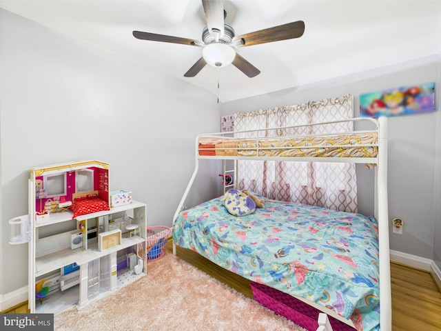 8663 Black Oak, Baltimore, MD 21234 - bedroom with ceiling fan and baseboards