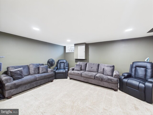 8663 Black Oak, Baltimore, MD 21234 - living area with carpet and recessed lighting