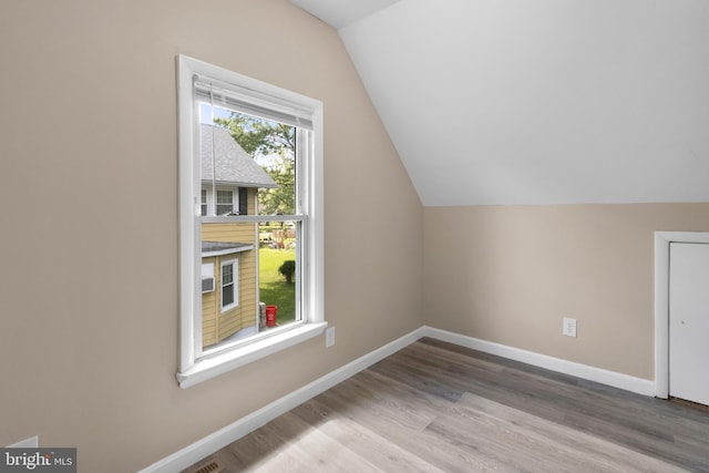 294 Jefferson St, Carneys Point, NJ 08069 - bonus room with vaulted ceiling, wood finished floors, and baseboards