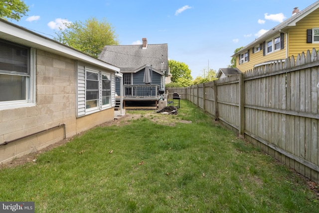 294 Jefferson St, Carneys Point, NJ 08069 - view of yard with a deck