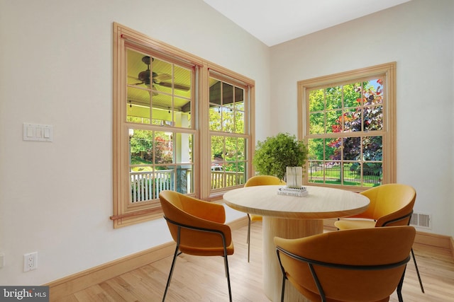 618 20th St S, Arlington, VA 22202 - dining room featuring baseboards and light wood-style flooring