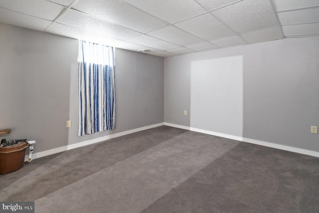 101 George St, Taneytown, MD 21787 - carpeted spare room featuring a drop ceiling and baseboards