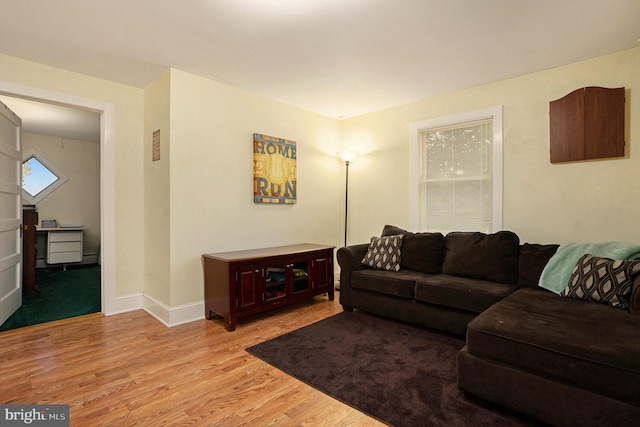 759 Avenue F, Langhorne, PA 19047 - living area with light wood-type flooring and baseboards