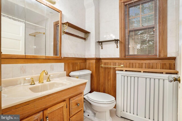 759 Avenue F, Langhorne, PA 19047 - full bathroom featuring radiator heating unit, toilet, and vanity