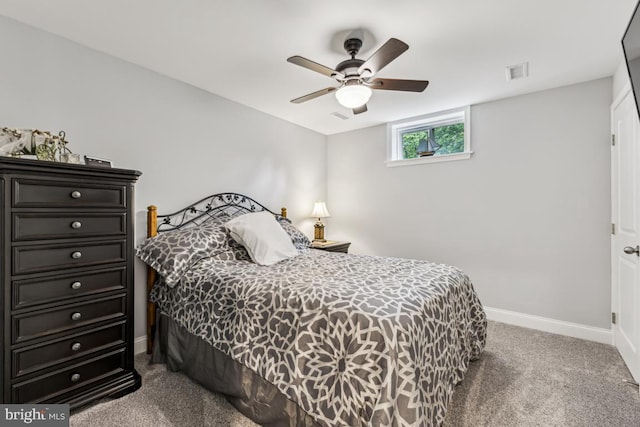 435 Potomac Run Rd, Fredericksburg, VA 22405 - bedroom with carpet floors, baseboards, and a ceiling fan
