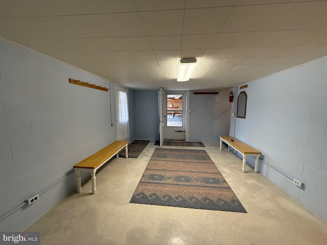 64 Mulberry St, Franklin, WV 26807 - interior space with concrete block wall