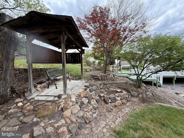 64 Mulberry St, Franklin, WV 26807 - view of yard featuring a gazebo