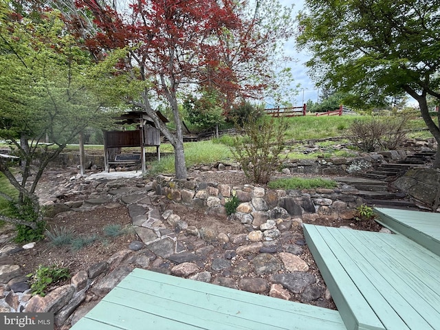 64 Mulberry St, Franklin, WV 26807 - view of yard with fence