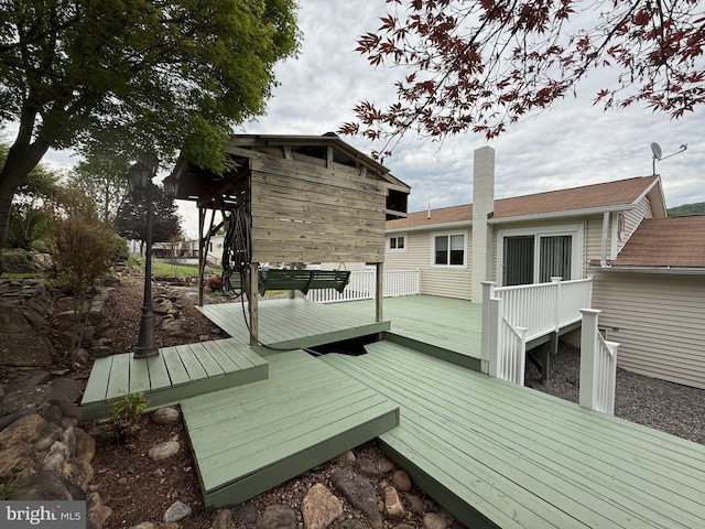64 Mulberry St, Franklin, WV 26807 - view of wooden deck
