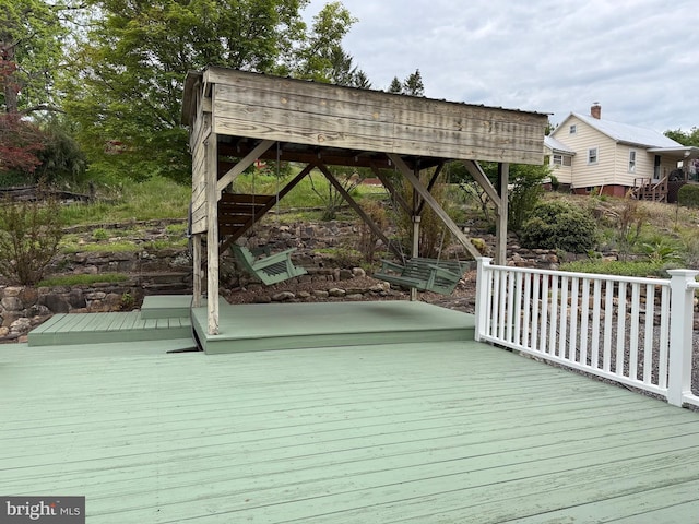 64 Mulberry St, Franklin, WV 26807 - view of deck